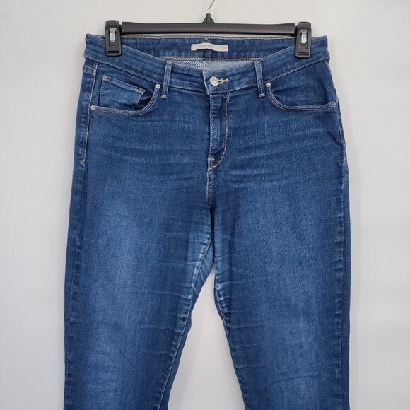 Levi's Plus Size Mid-Rise Skinny Ankle Distressed Denim Jeans Size 32 Women - Picture 2 of 16